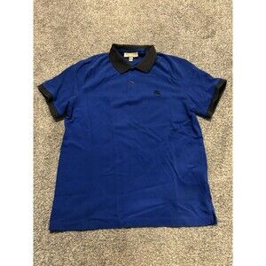 Burberry Polo Men’s XL Blue Short Sleeve Authentic